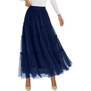 Tulle Skirts for Women Navy Blue